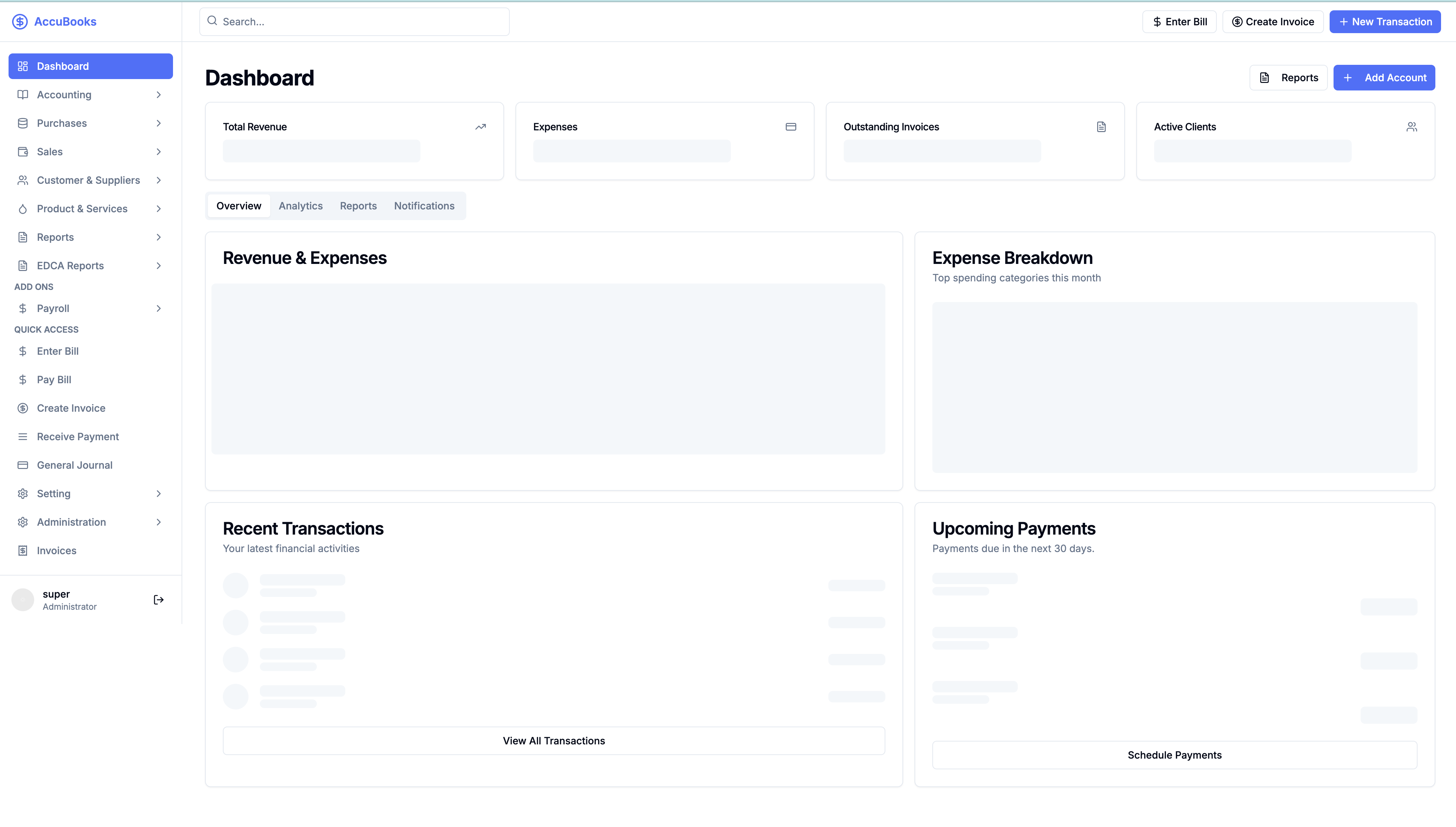 Accounting Dashboard