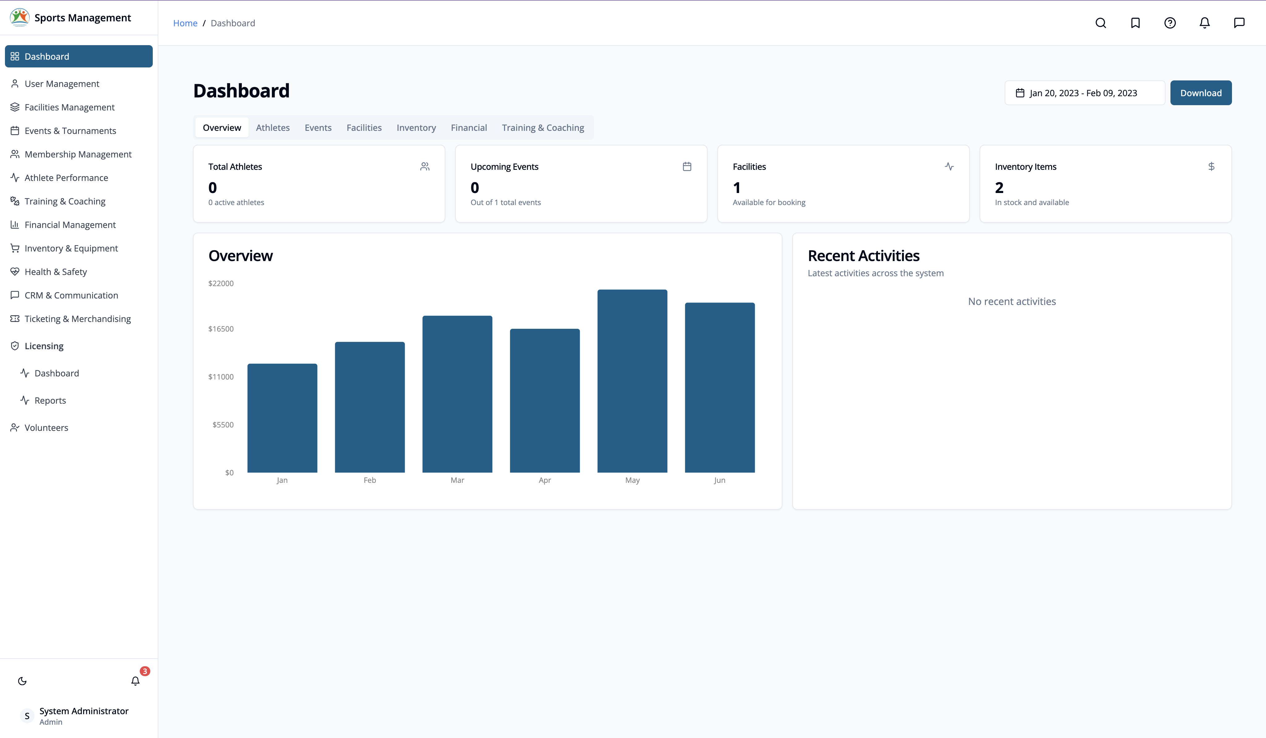 Sports Management Information System